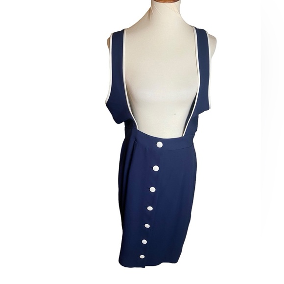 Vintage Dresses & Skirts - Vintage 80s Overall Skirt